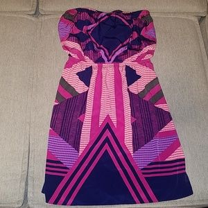 womens Express strapless empire waist dress